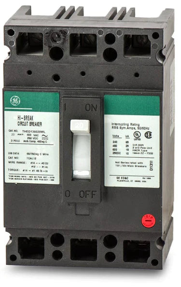 GE THED136030 3-Pole High Interrupt Circuit Breaker