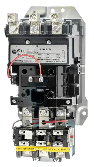 509-EOA Allen Bradley Bulletin 509 Motor Starter 3 pole 3 phase 600V 135A