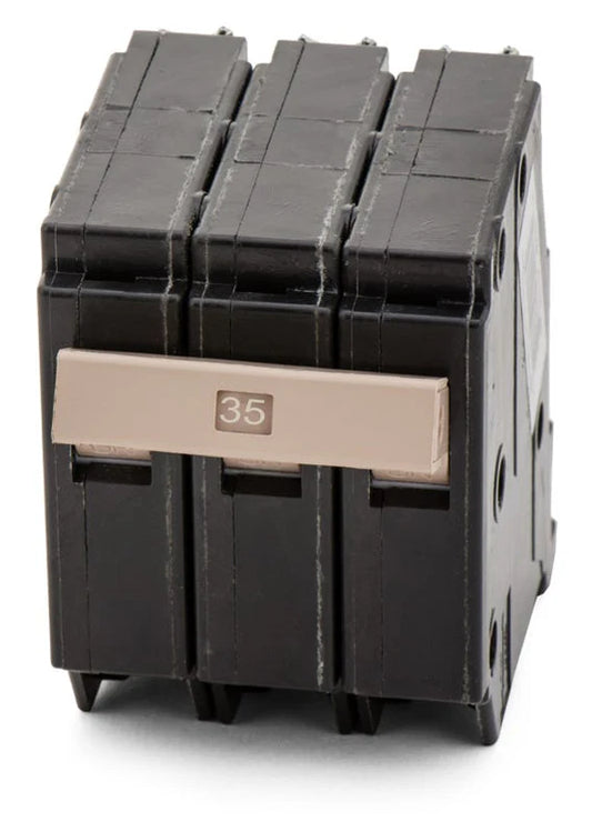 Ch335 Eaton 35 Amp Circuit Breaker Plug In 35 Amp 3 Pole 240 Volt - Front View