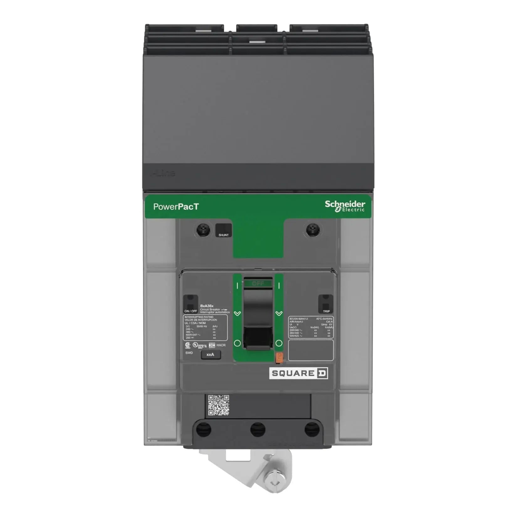 Square D BJA36040 3-Pole I-Line Plug-In Circuit Breaker 600V