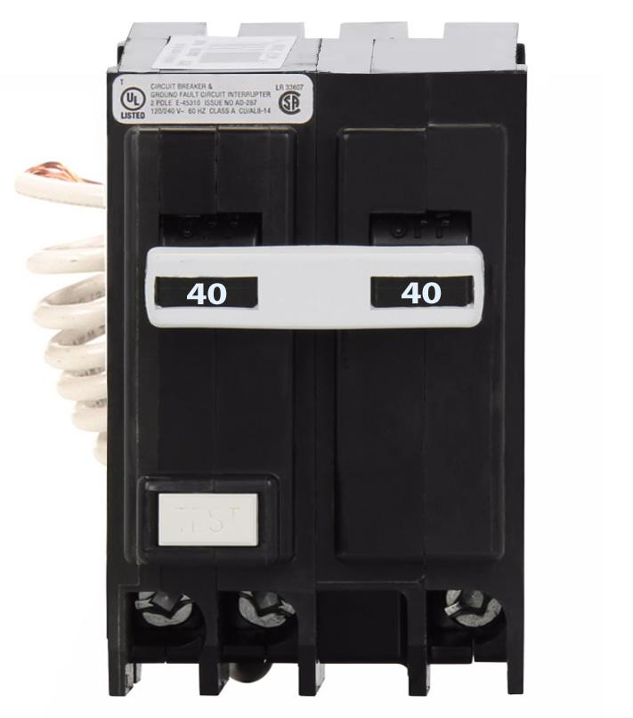 GFTCB245 - Eaton Cutler-Hammer 45 Amp Double Pole GFCI Circuit Breaker