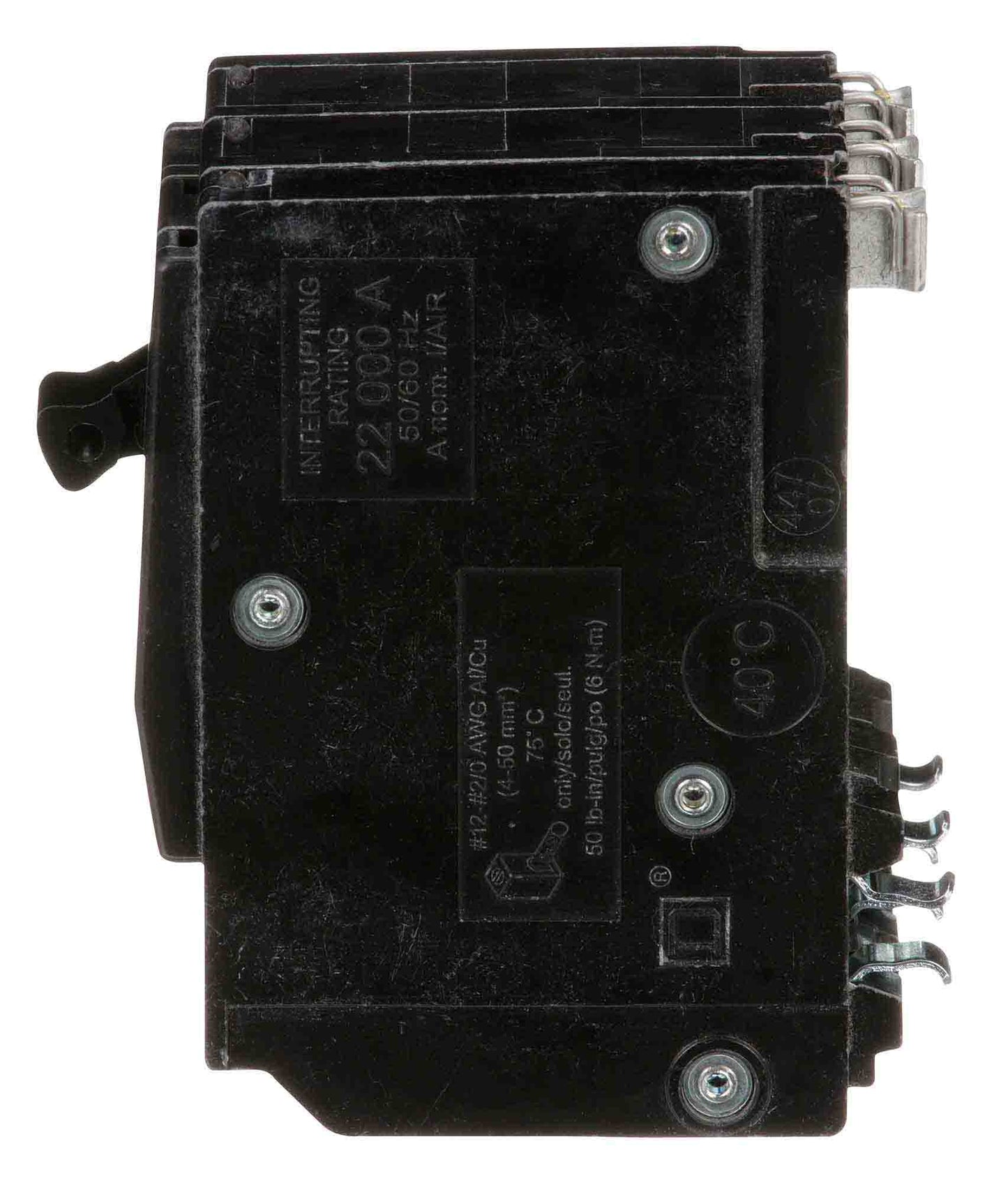 Qo3100Vh Square D 100 Amp Molded Case Circuit Breaker Plug In 100 Amp 3 Pole 240 Volt - Detail View