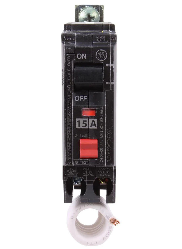 General Electric Thqb1115Gf Circuit Breaker - Front View