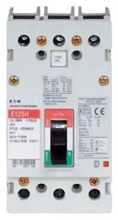 EATON EGH3090FFG 3 Pole Non-Interchangeable Trip Thermal Magnetic Circuit Breakers