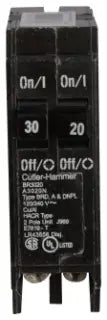 EATON CUTLER-HAMMER BR3030 Duplex Standard Trip Plug-In Circuit Breakers