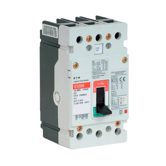 Egh3080Ffb Cutler Hammer Bolt On 600V 80A 3 Pole Circuit Breaker 65Ka480V - Detail View