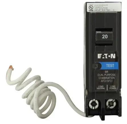 BRN120DF - Eaton - Molded Case Circuit Breakers Plug-In - 20 Amp - 1 Pole - 120 Volt