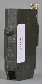 Ge Tey120 1 Pole Standard Trip Bolt On Circuit Breakers - Front View