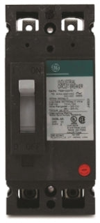 Ge Teb122070 2 Pole Non Interchangeable Trip Thermal Magnetic Circuit Breakers - Front View