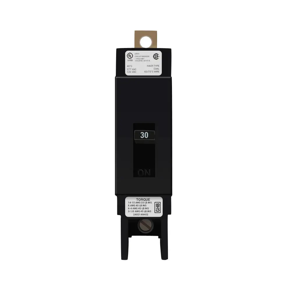 Eaton HFD1060 1-Pole 60A Bolt-On Circuit Breaker 277V