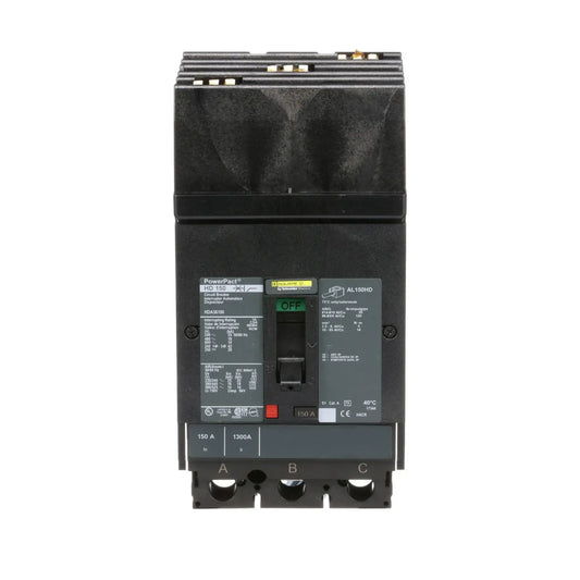 HDA36150 - Square D - Molded Case Circuit Breaker I-Line Plug-In - 150 Amp - 3 Pole - 600 Volt