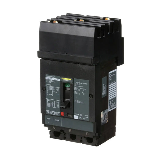 HGA36100 - Square D - Molded Case Circuit Breaker I-Line Plug-In - 100 Amp - 3 Pole - 600 Volt