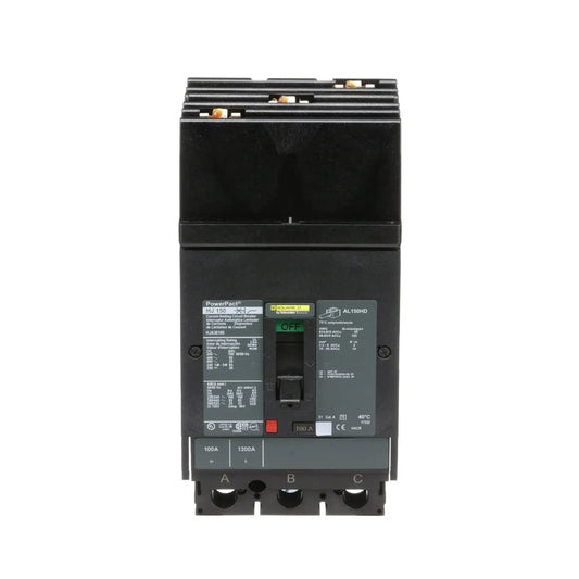 HJA36100 - Square D - Molded Case Circuit Breaker I-Line Plug-In - 100 Amp - 3 Pole - 600 Volt