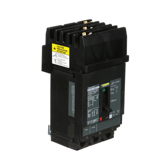 HJA36100 - Square D - Molded Case Circuit Breaker I-Line Plug-In - 100 Amp - 3 Pole - 600 Volt