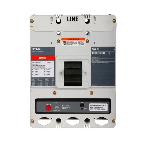 HMCP600X6W - Eaton - Molded Case Circuit Breaker Bolt On - 600A - 3 Pole - 600 Volt