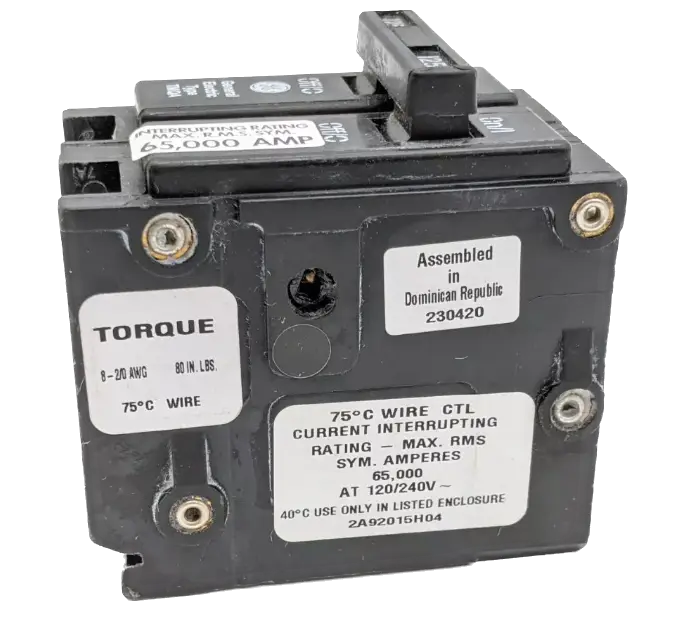 TMQA2125 Plug-In Circuit Breaker 125A 120/240V 2P 1PH TMQA 125 AMP 2 Pole