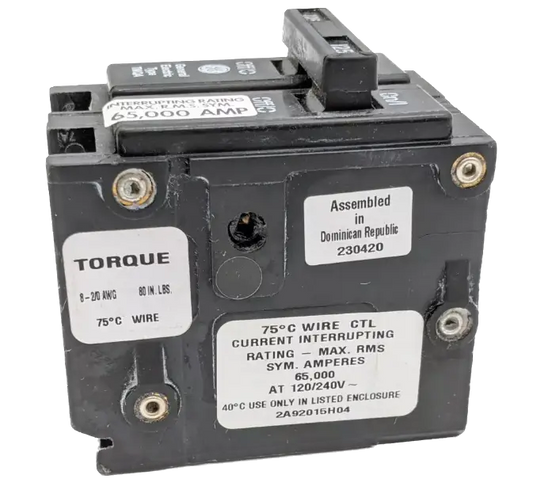 TMQA2125 Plug-In Circuit Breaker 125A 120/240V 2P 1PH TMQA 125 AMP 2 Pole