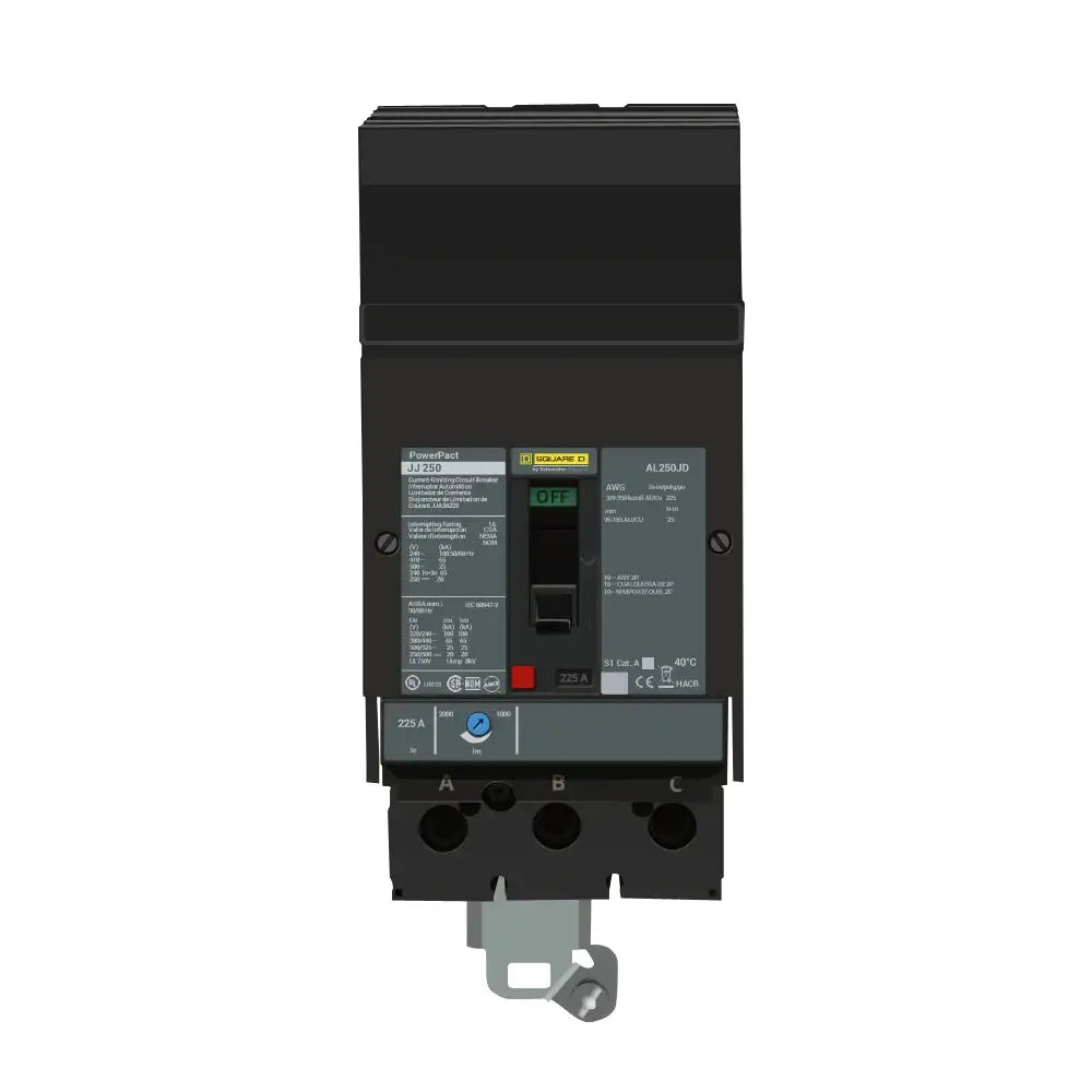 JDA36225 - Square D - Molded Case Circuit Breaker I-Line Plug-In - 225 Amp - 3 Pole - 600 Volt