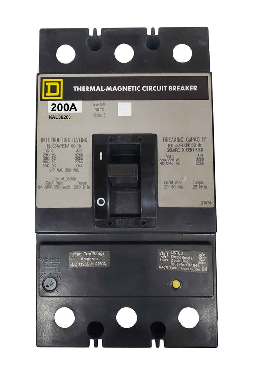 Square D KAL36225 Feed-Thru Circuit Breaker