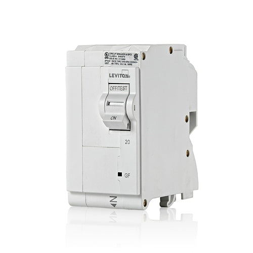 Leviton LB220-G 20A 2-Pole GFCI Branch Circuit Breaker