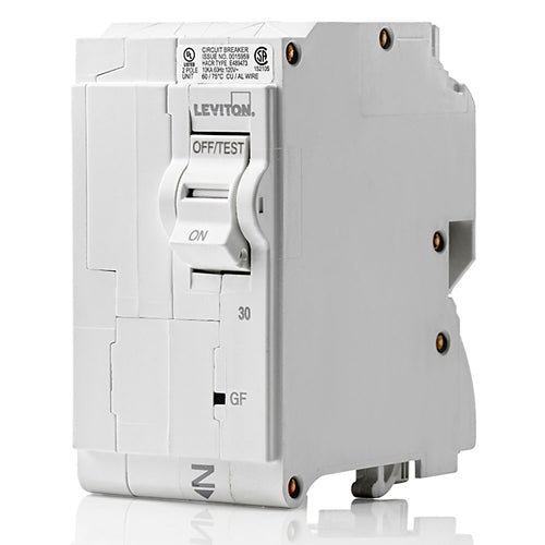 Leviton LB230-G 30A 2-Pole GFCI Branch Circuit Breaker