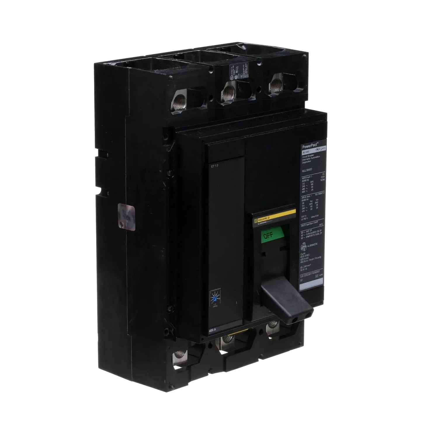 MJL36350 - Square D - Molded Case Circuit Breaker Feed-Thru - 350 Amp - 3 Pole - 600 Volt