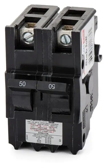 NA250 - Federal Pacific - 50 Amp Circuit Breaker Plug-In - 50 Amp - 2 Pole - 240 Volt