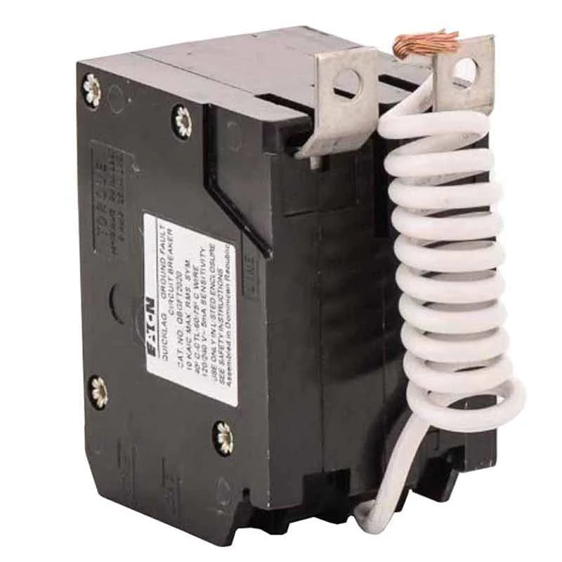 Qbgft2050 Eaton Cutler Hammer 50 Amp Double Pole Gfci Bolt On Circuit Breaker - Side View