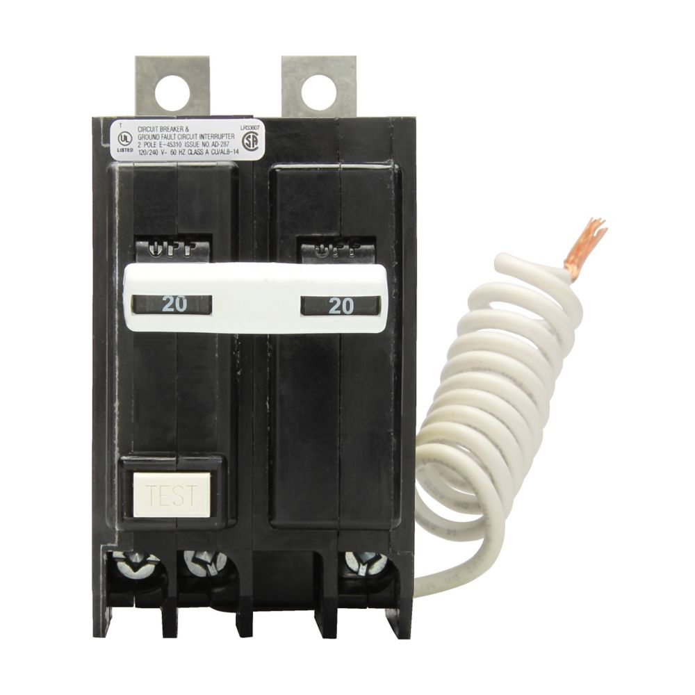 QBHGFT2030 - Eaton Cutler-Hammer 30 Amp 2 Pole 240 Volt Ground Fault Circuit Breaker