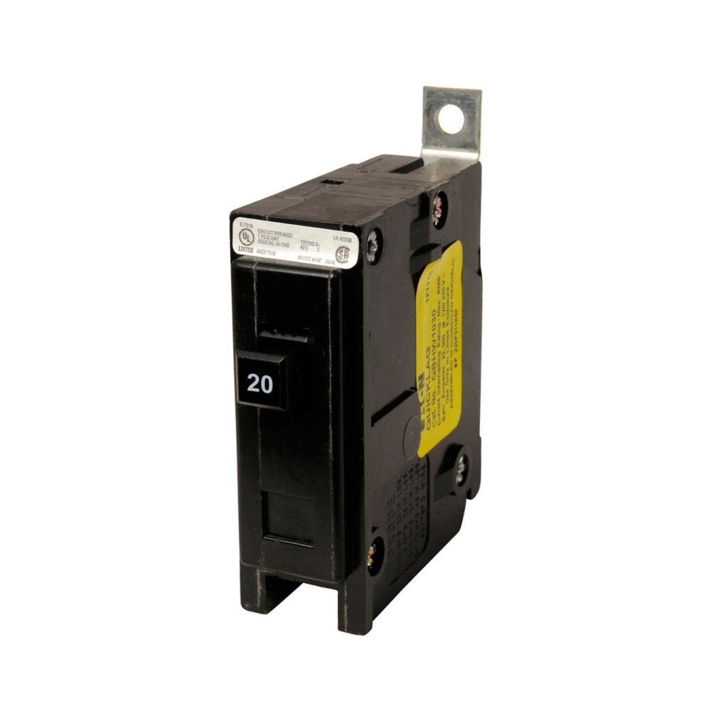 Cutler Hammer Qbhw1020 1 Pole Circuit Breaker Copy - Front View