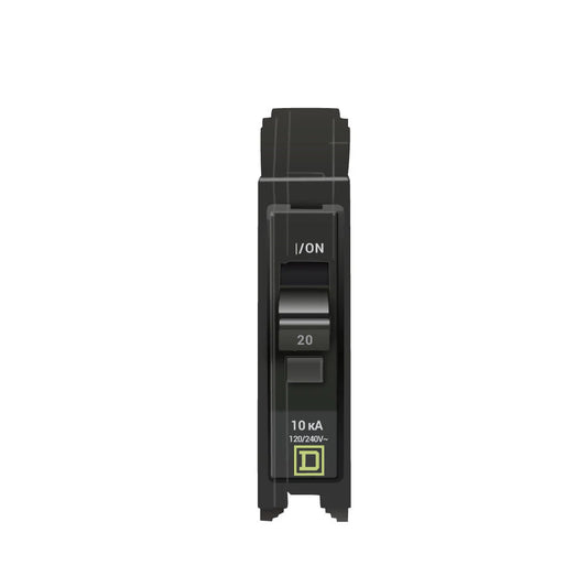 Square D Qo120 1 Pole Standard Trip Plug In Circuit Breakers - Front View