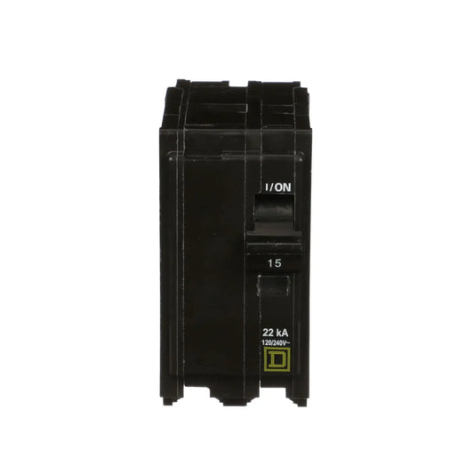 QO215VH - Square D - Circuit Breaker Plug in - 15 Amp - 2 Pole - 120 Volt