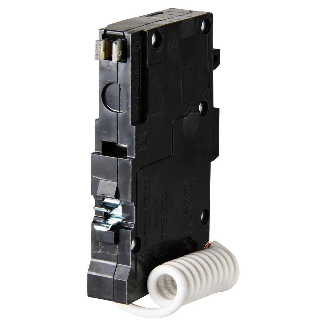 Square D Qo115Gfi 1 Pole Ground Fault Gfci Plug In Circuit Breakers - Angle View