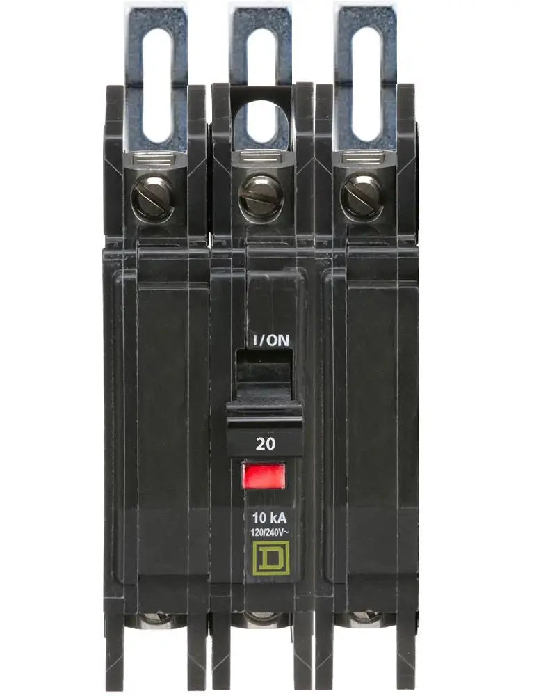 Square D QOU3501200 3-Pole 50A Bolt-On Circuit Breaker 240V