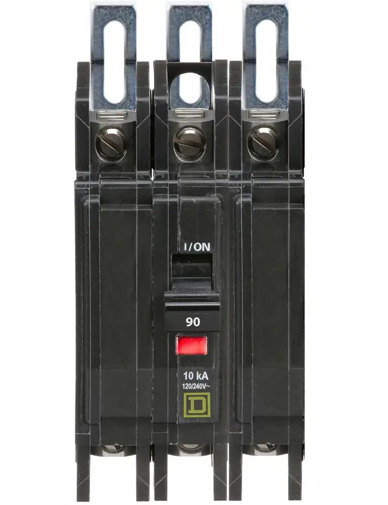 QOU390 - Square D - 90 Amp Circuit Breaker Bolt-On - 90 Amp - 3 Pole - 240 Volt