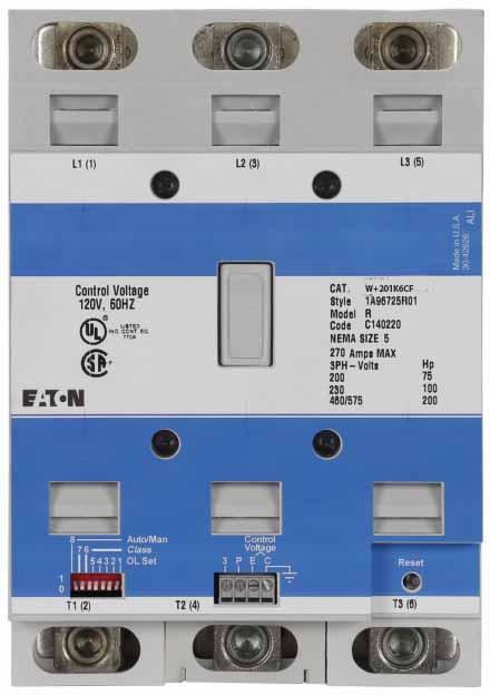 W+201K6CF - Eaton - Magnetic Contactor 540 Amp - 3 Pole - 600 Volt