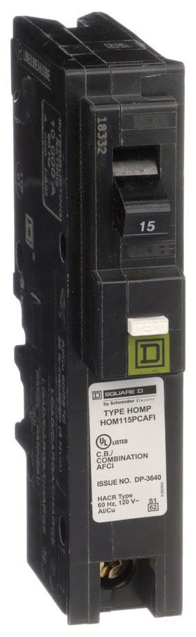 Square D HOM120PDF 1-Pole 20A Dual Function Circuit Breaker Homeline