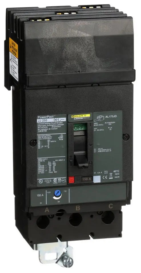 JJA36150 Square D 150A 3-Pole 600V I-Line Plug-In Circuit Breaker