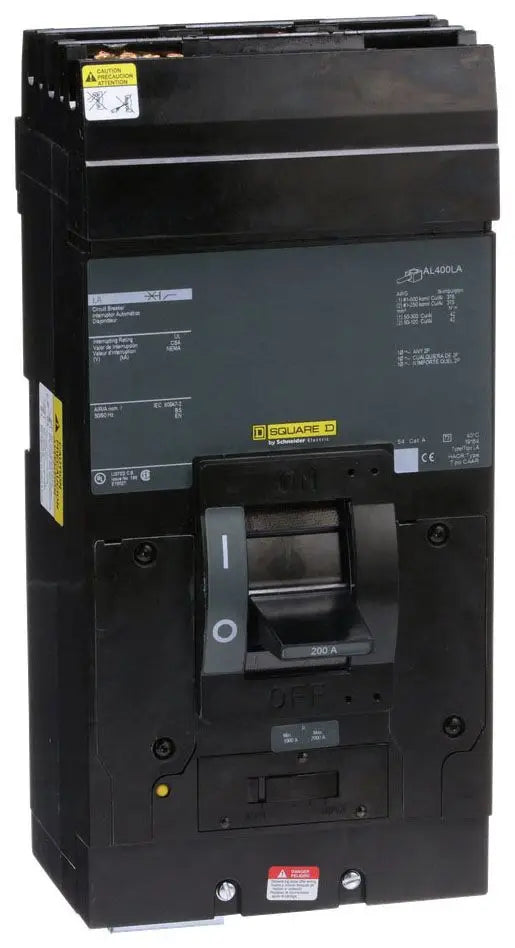 SQUARE D LA36125 3 Pole Non-Interchangeable Trip Thermal Magnetic Circuit Breakers