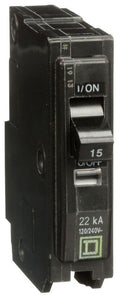 QO115VH - Square D - 15 Amp Molded Case Circuit Breaker Plug-In - 15 Amp - 1 Pole - 120 Volt