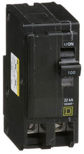 QO2100VH - Square D - 22kA Circuit Breaker Plug in - 100 Amp - 2 Pole - 210 Volt