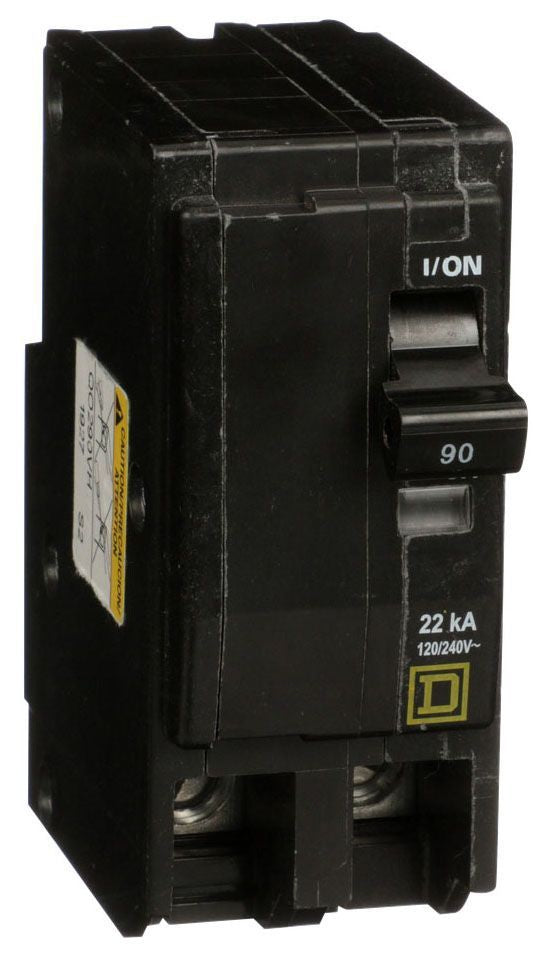 Square D Qo290Vh 2 Pole Standard Trip Plug In Circuit Breakers - Front View