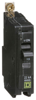 QOB115VH - Square D - 15 Amp 22kA Circuit Breaker Bolt-On - 15 Amp - 1 Pole - 120 Volt