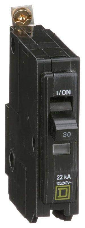 Square D Qob130Vh 1 Pole Standard Trip Bolt On Circuit Breakers - Front View
