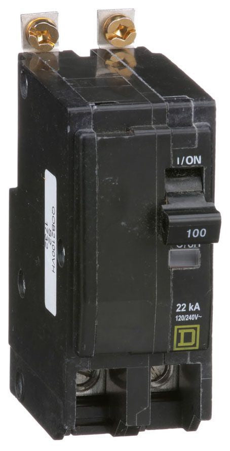 Square D Qob2100Vh 2 Pole Standard Trip Bolt On Circuit Breakers - Front View