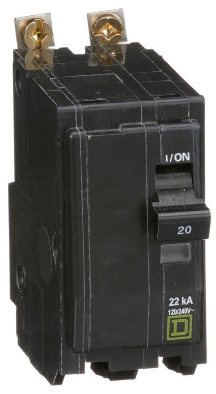 Square D Qob220Vh 2 Pole Standard Trip Bolt On Circuit Breakers - Front View