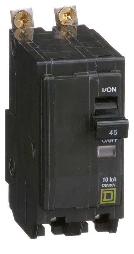 Square D Qob245 2 Pole Standard Trip Bolt On Circuit Breakers - Front View