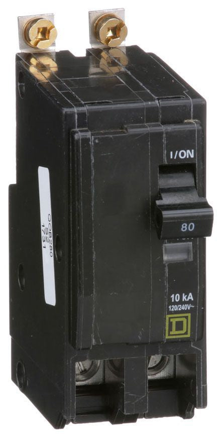 Square D Qob280 2 Pole Standard Trip Bolt On Circuit Breakers - Front View