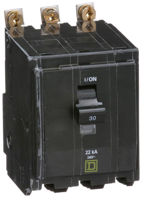 Square D Qob330Vh 3 Pole Standard Trip Bolt On Circuit Breakers - Front View