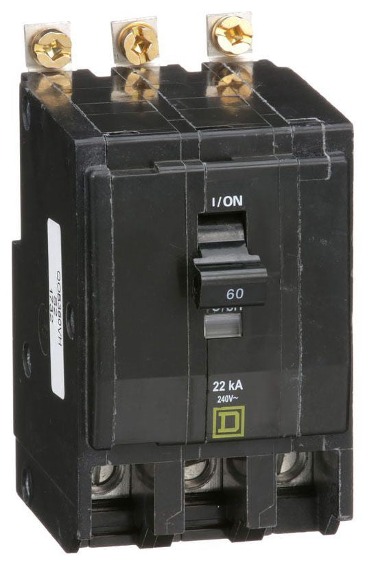 Square D Qob360Vh 3 Pole Standard Trip Bolt On Circuit Breakers - Front View